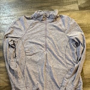Purple/Gray Quarter-Zip Pullover